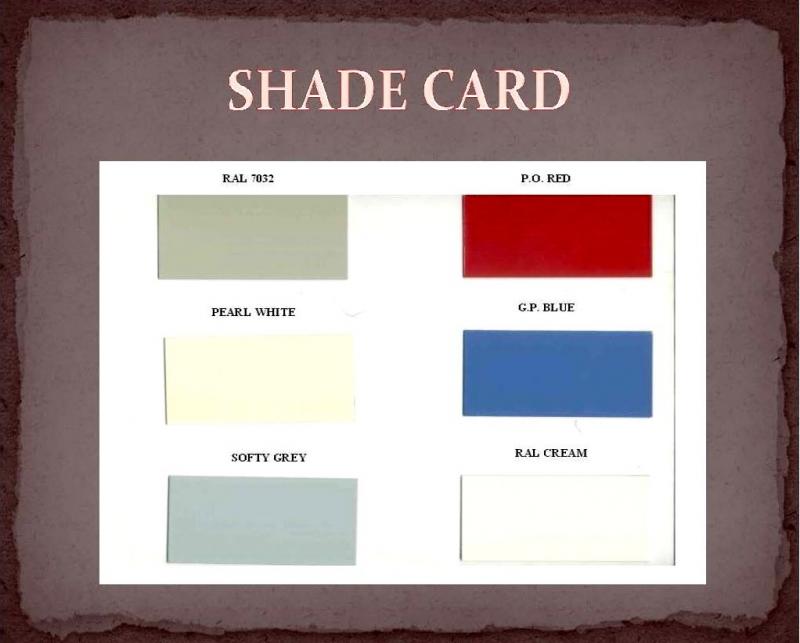 standard shade card