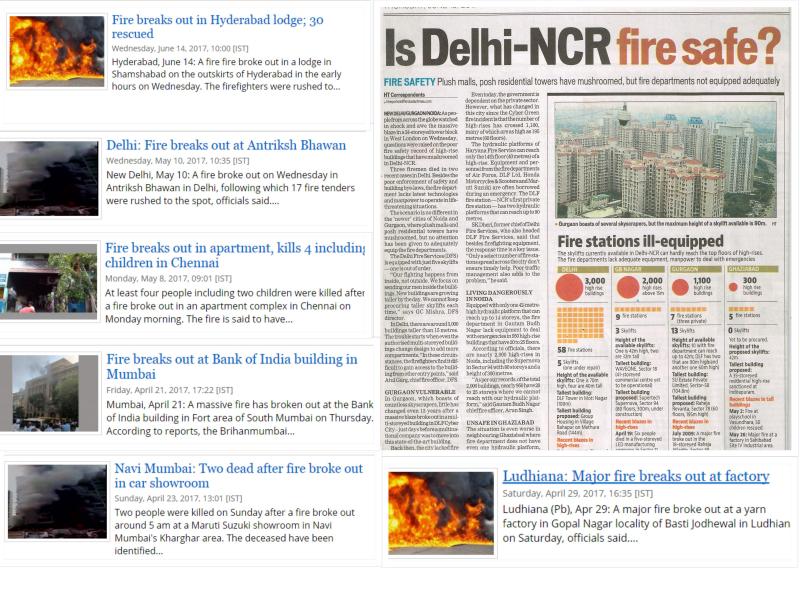 fire in delhi 